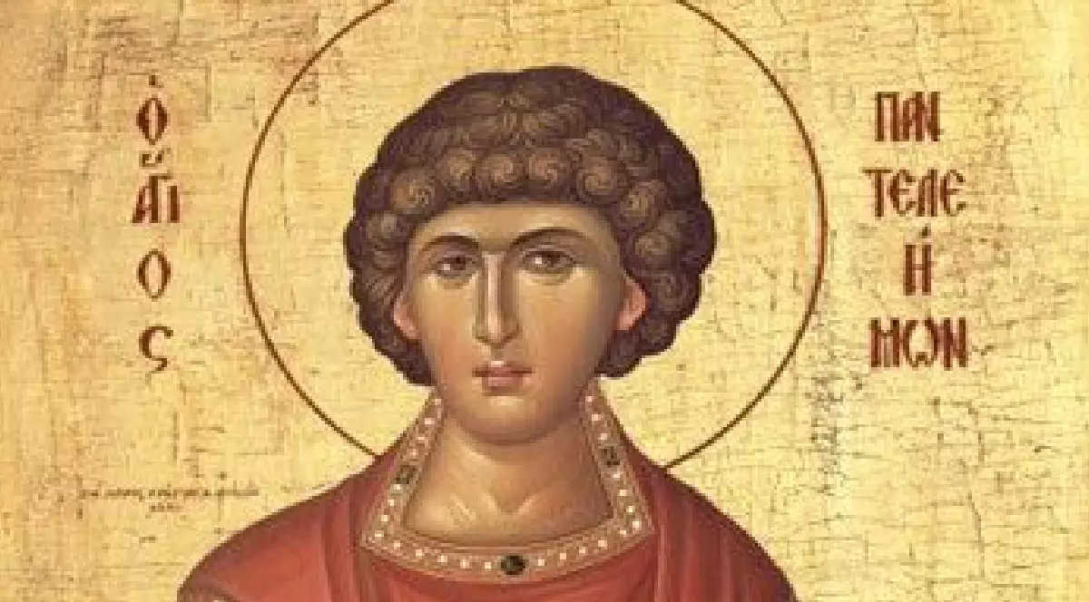 icoana cu Sfântul Pantelimon