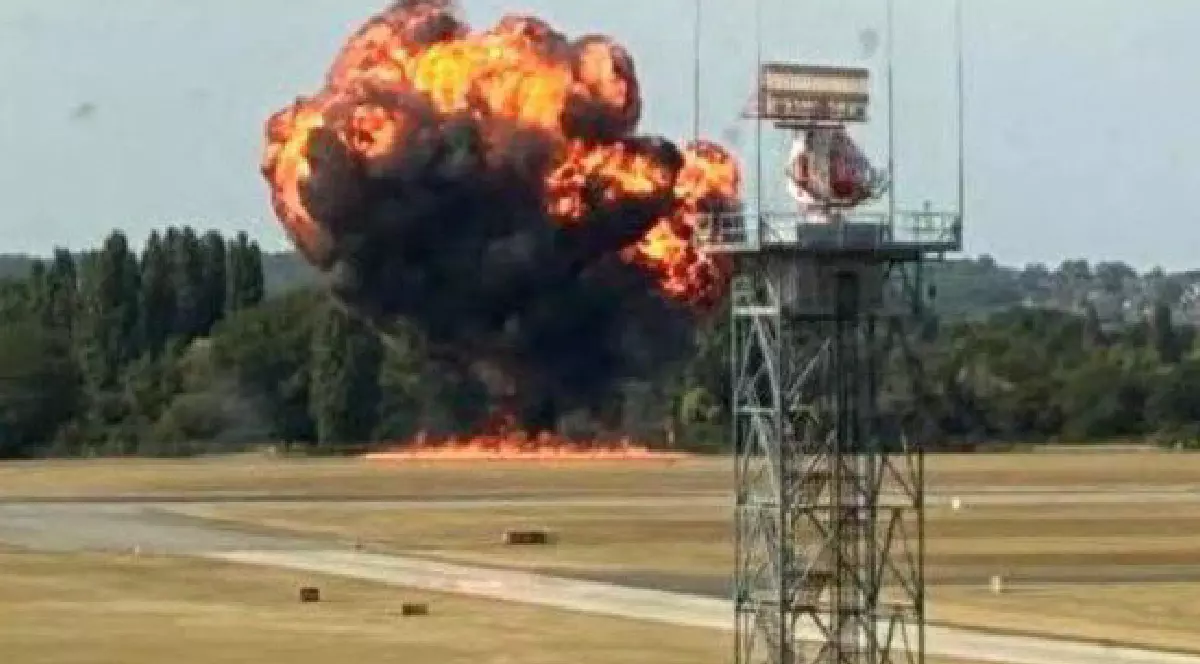 Aeroport Southend, Anglia în timpul exploziei