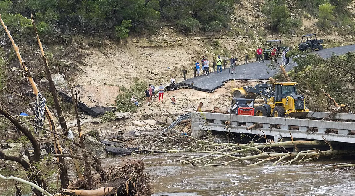 Distrugeri provocate de inundațiile din Texas Foto: Profimedia