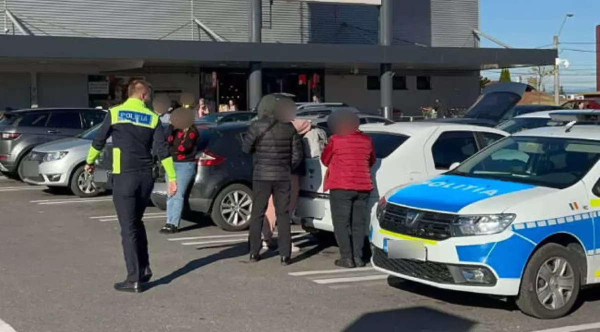 Doar intervenția poliției a calmat spiritele. Foto: Bihor Online.