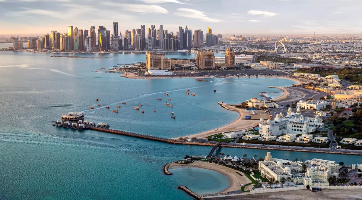 Imagine aeriană din Doha, Qatar