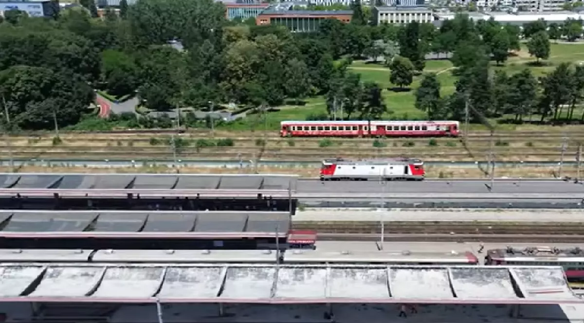 Gara Brașov văzută cu drona