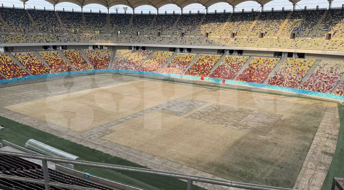 Gazonul de pe Arena Națională este ars după festival