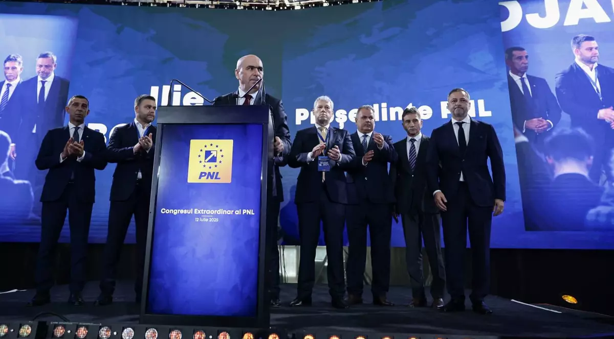 Ilie Bolojan a devenit președinte plin al PNL la Congresul de sâmbătă, 12 iulie, de la Palatul Parlamentului. Foto: Vlad Chirea / Libertatea