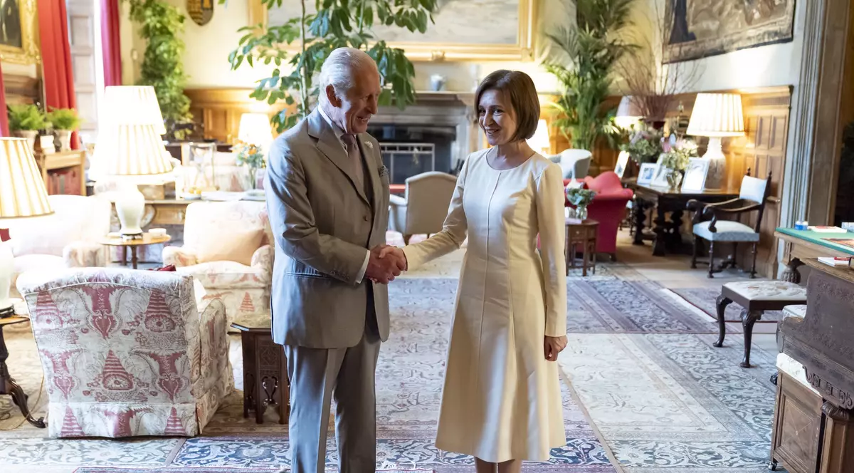 Maia Sandu, oaspetele regelui Charles al III-lea: „Mulțumesc Majestății Sale pentru primirea călduroasă” 