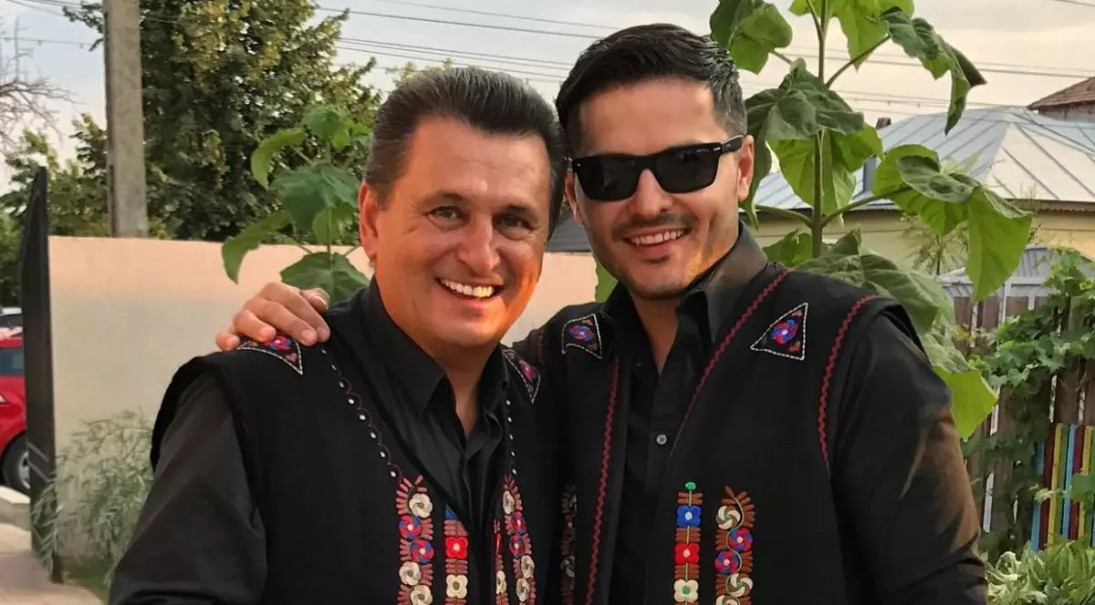 Nea Mărin (Marin Barbu), alături de Liviu Vârciu