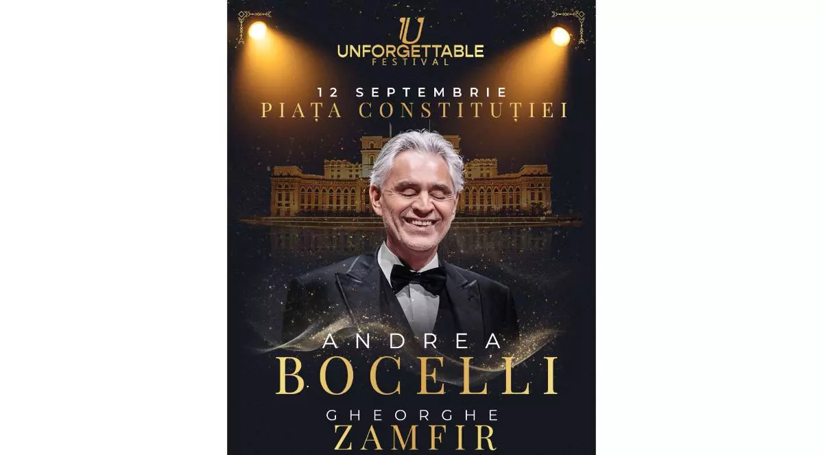 Andrea Bocelli și Gheorghe Zamfir, împreună pe scenă la Unforgettable Festival 2025. Momentul unic care va rămâne în istorie