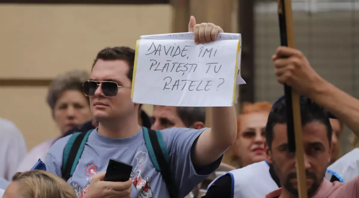 Protest al sindicaliștilor din educatie