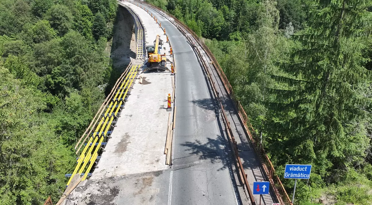 Restricții de trafic pe DN 10 Buzău-Brașov. Foto Facebook DRDP Buzău