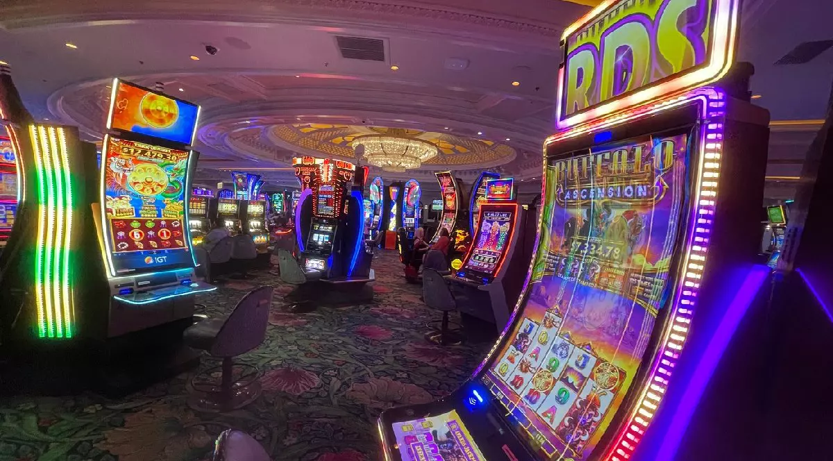 Sala de jocuri de noroc, păcănele, din 18 iunie 2025 în Las Vegas, Nevada