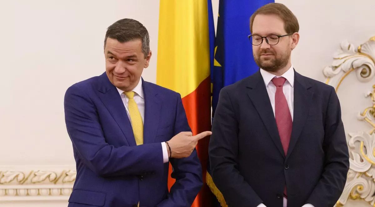Sorin Grindeanu (PSD) și Dominic Fritz (USR)