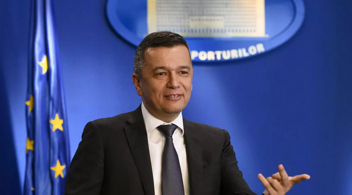 Sorin Grindeanu, în timpul unei conferințe de pres[