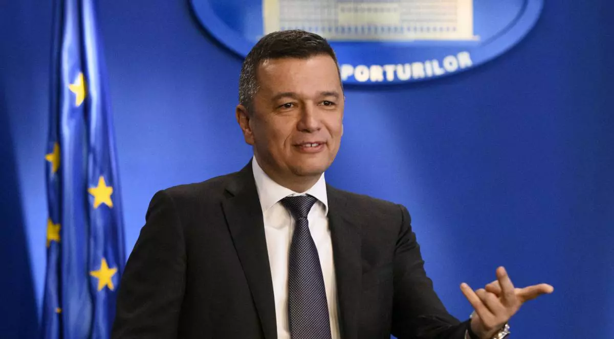 Sorin Grindeanu, în timpul unei conferințe de presă