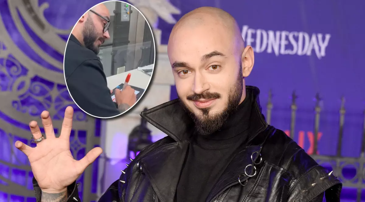 Actorul român Victor Dorobanțu îl joacă pe „Thing” în serialul „Wednesday” de pe Netfxli