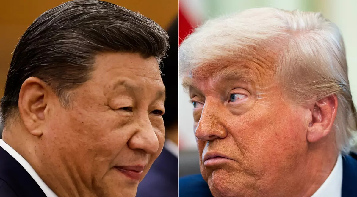 Colaj foto cu Xi Jinping (în dreapta) și Donald Trump (în stânga) Foto: Profimedia