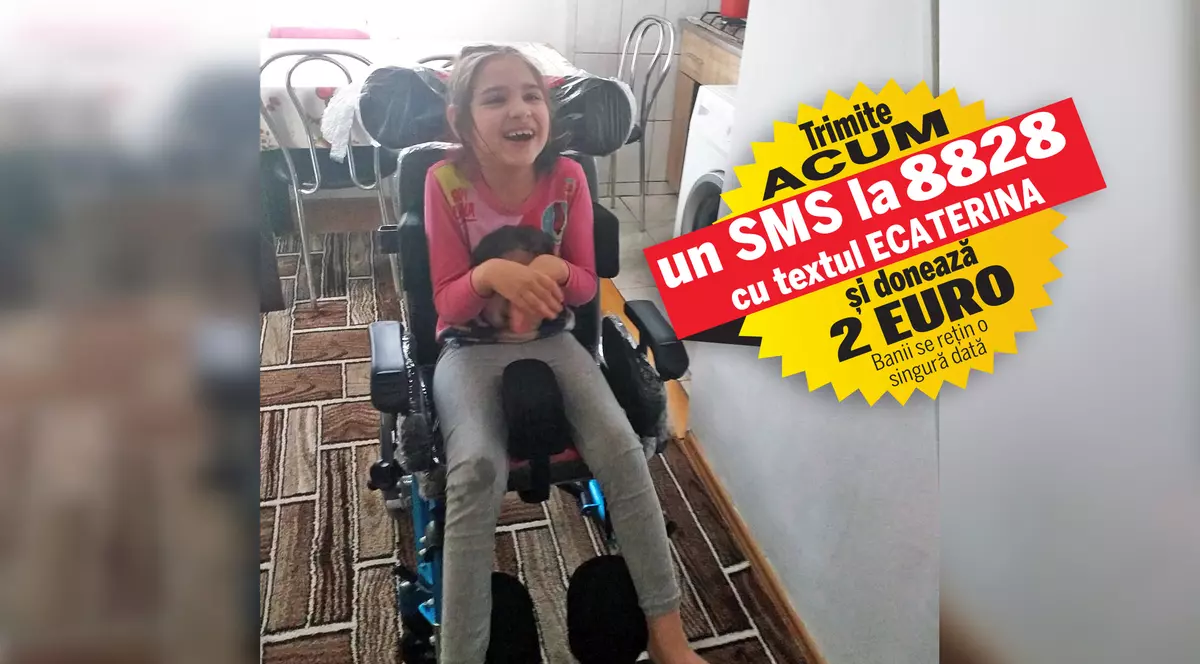 Diagnosticată cu paralizie cerebrală, Ecaterinei i-a fost recomandat transplantul cu elule stem recoltate de la bebeluși. Procedura ce poate fi făcută în Austria costă 13.500 de euro
