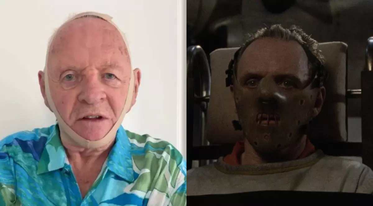 Anthony Hopkins râde de masca facială creată de Kim Kardashian. Cu ce o compară actorul: „Mulțumesc, Kim. Nu te teme să vii la cină”