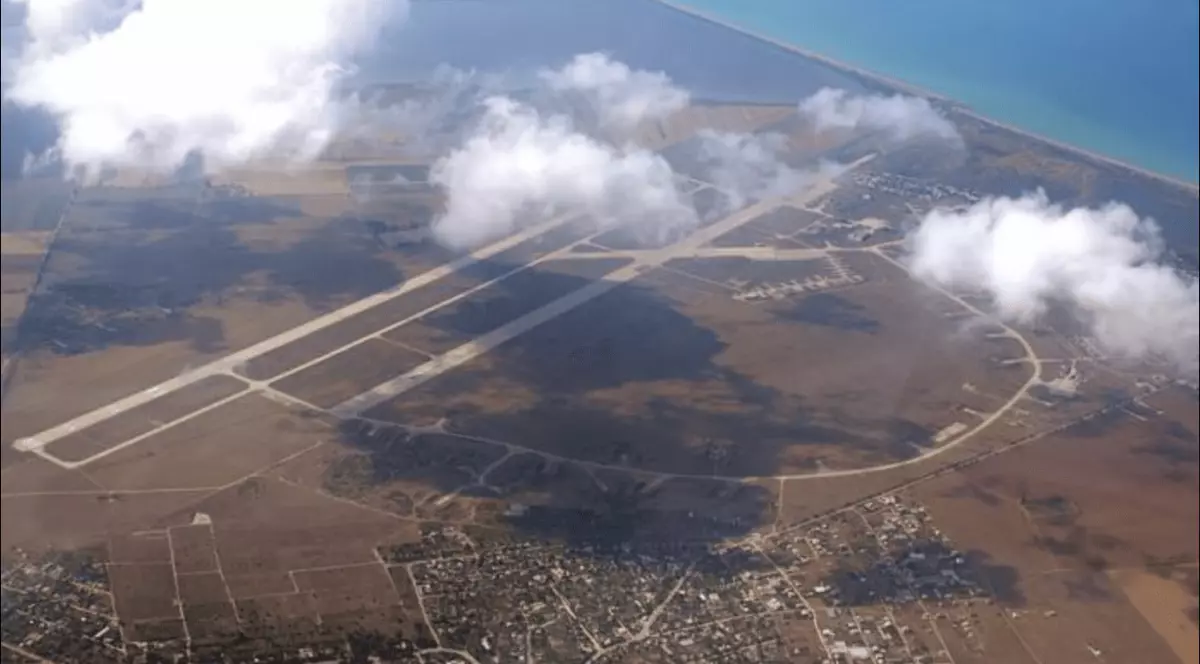 Baza aeriană Sakî. Imagine cu caracter ilustrativ Captură X @EuromaidanPR