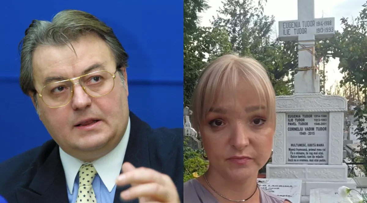 Decizia luată de Lidia, fata cea mare a lui Corneliu Vadim Tudor, la zece ani de la moartea tatălui ei. S-a pozat lângă mormântul lui: „Nu mai permit”