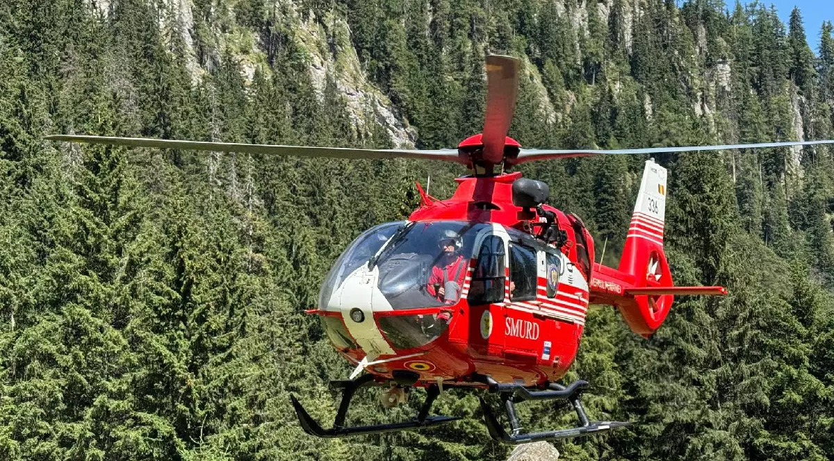 Elicopter SMURD, munții - Salvamont Brașov