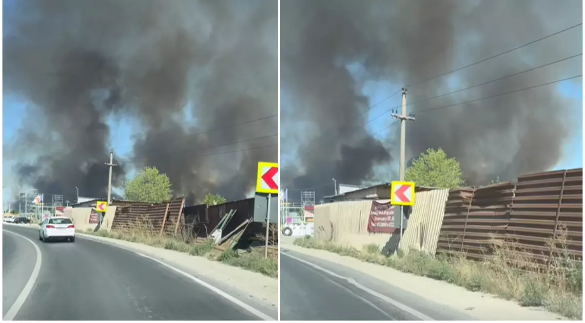 Captura de la locul incendiului