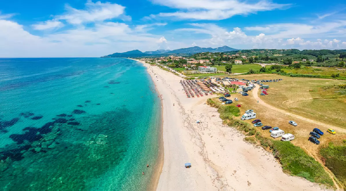 Imagine cu Monolithi Beach din Grecia, considerată cea mai lungă plajă din Europa