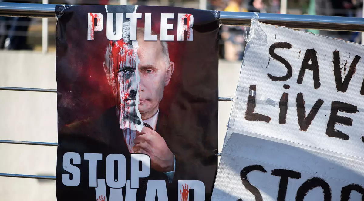Protest împotriva războiului din Ucraina și invazia Rusiei