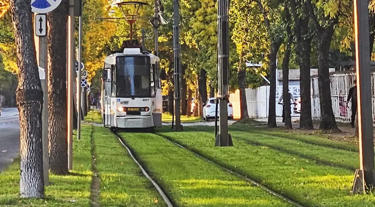 Imagine ilustrativă cu un tramvai