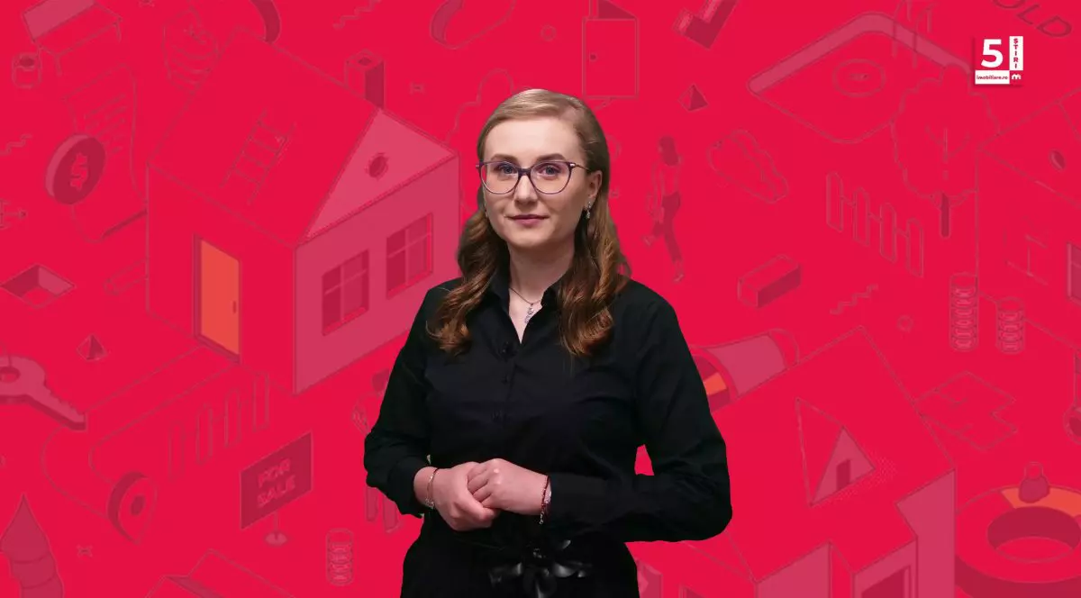 Corina Vârlan, în ediția din 25 septembrie a emisiunii 5 știri Imobiliare.