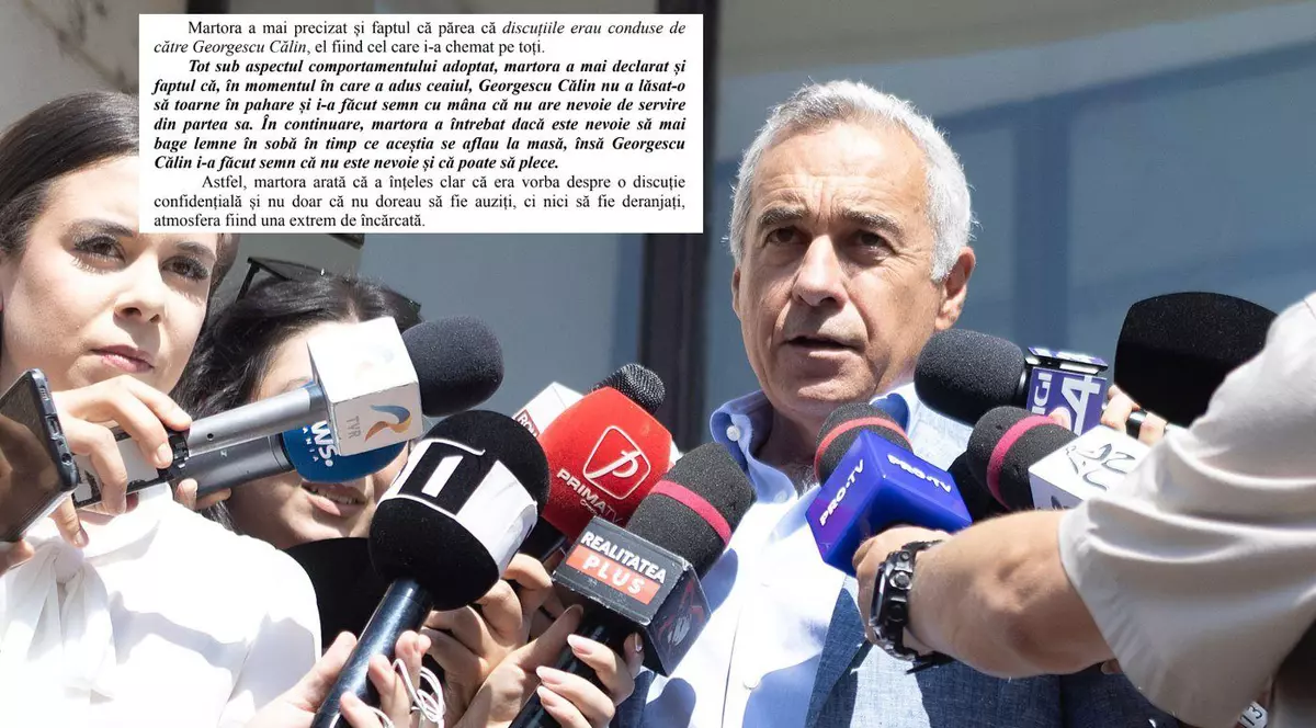 C&#259;lin Georgescu a refuzat s&#259; i se toarne ceai, &icirc;ntr-o discu&#539;ie privat&#259; cu Hora&#539;iu Potra. &bdquo;A f&#259;cut un semn cu m&acirc;na&rdquo;, scriu procurorii &icirc;n rechizitoriu