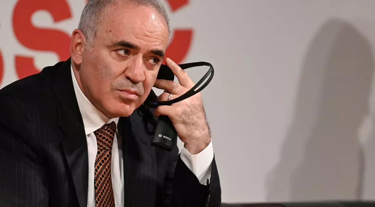 Garry Kasparov, multiplul campion mondial la sah, participa la ceremonia de deschidere a Superbet Chess Classic Romania 2022, prima etapa a turneului international Grand Chess Tour 2022, desfasurata la Palatul Parlamentului, miercuri, 4 mai 2022.