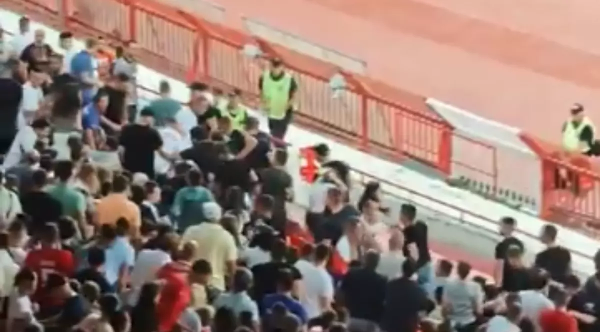 Ultrașii pro-guvernamentali sârbi care i-au bătut chiar pe fanii echipei lor la meciul Serbia-Anglia