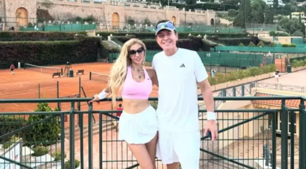 Jason Ader și partenera sa Hana la Monte-Carlo Country Club în 2024