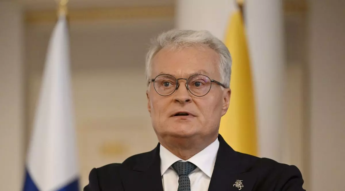 Președintele Lituaniei, Gitanas Nauseda susține o conferință de presă la Castelul Prezidențial din Helsinki, Finlanda, pe 2 septembrie 2025.