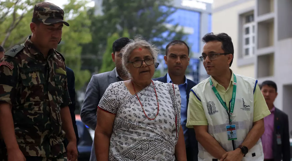 Sushila Karki, prima femeie prim-ministru interimar al Nepalului, recent numită. Foto Profimedia