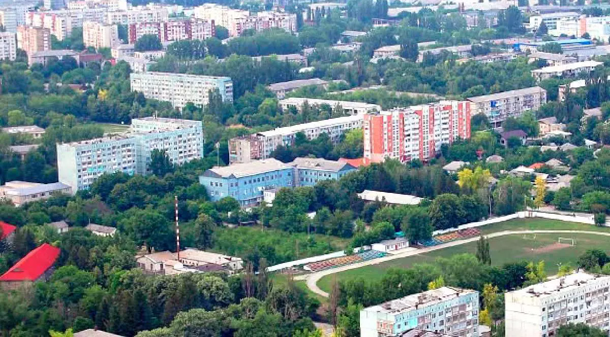 Imagine de ansamblu a municipiului Ungheni din Republica Moldova