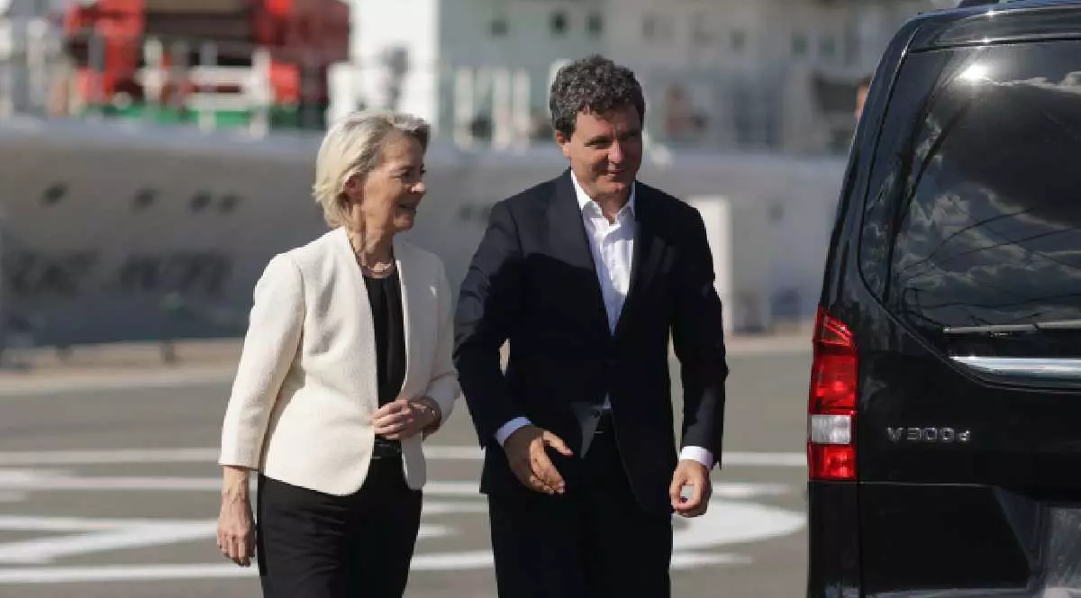 Ursula von der Leyen și Nicușor Dan, în vizită la Constanța