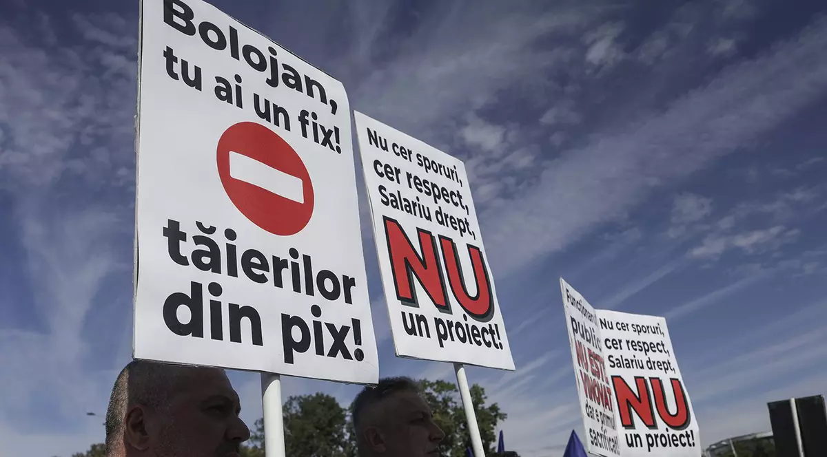 Protest impotriva masurilor de austeritate