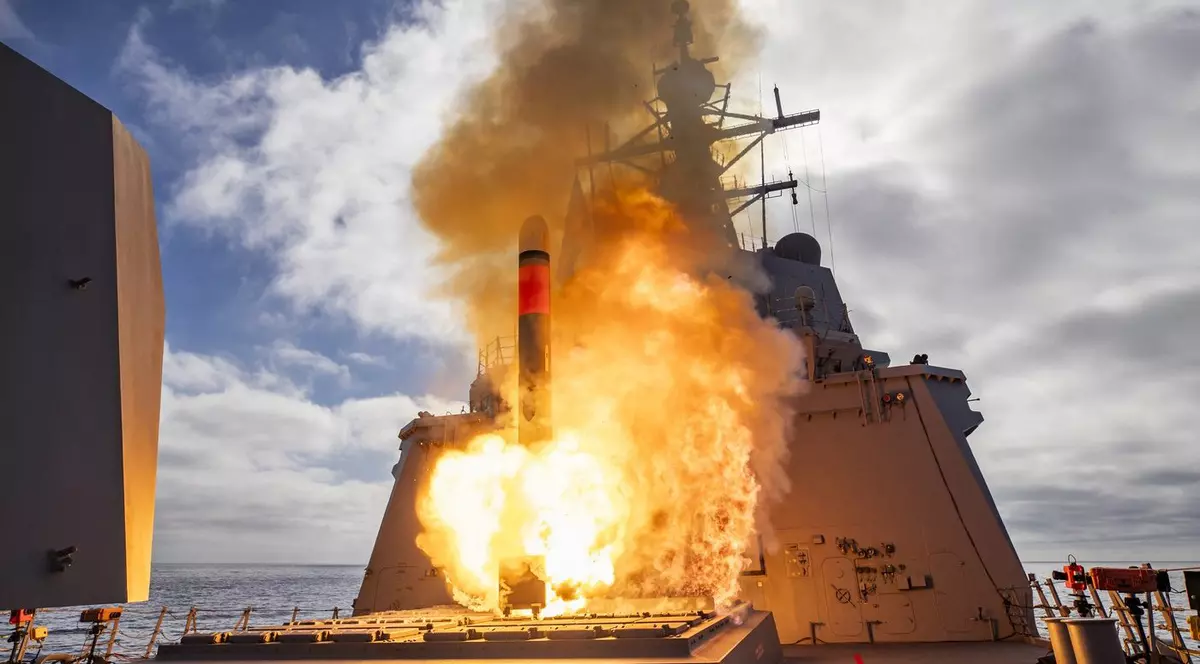 Racheta Tomahawk, lansată de pe navă de război australiană. Imagine cu caracter ilustrativ Foto: Profimedia