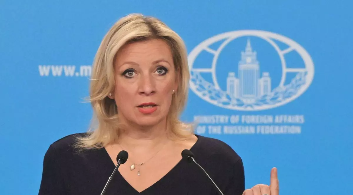 Maria Zaharova susție o conferință de presă la Moscova, Rusia, 23 octombrie 2025