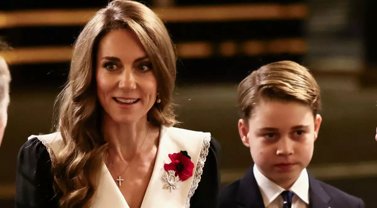 Kate Middleton și fiul său, Prințul George
