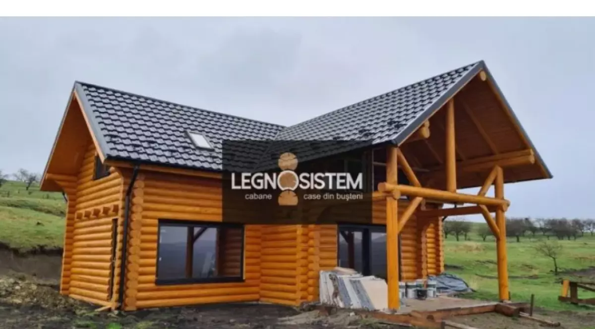 Casa lemn rotund