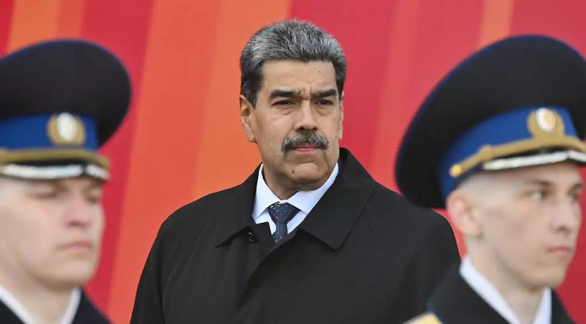 Președintele Venezuelei, Nicolas Maduro, în Piața Roșie din Moscova, înainte de începerea paradei militare care marca cea de-a 80-a aniversare a Victoriei în Marele Război Patriotic.