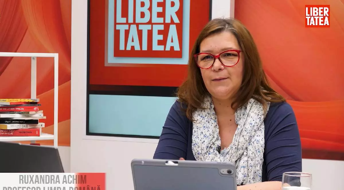 Profesoara Ruxandra Achim,in studoiul Libertatea