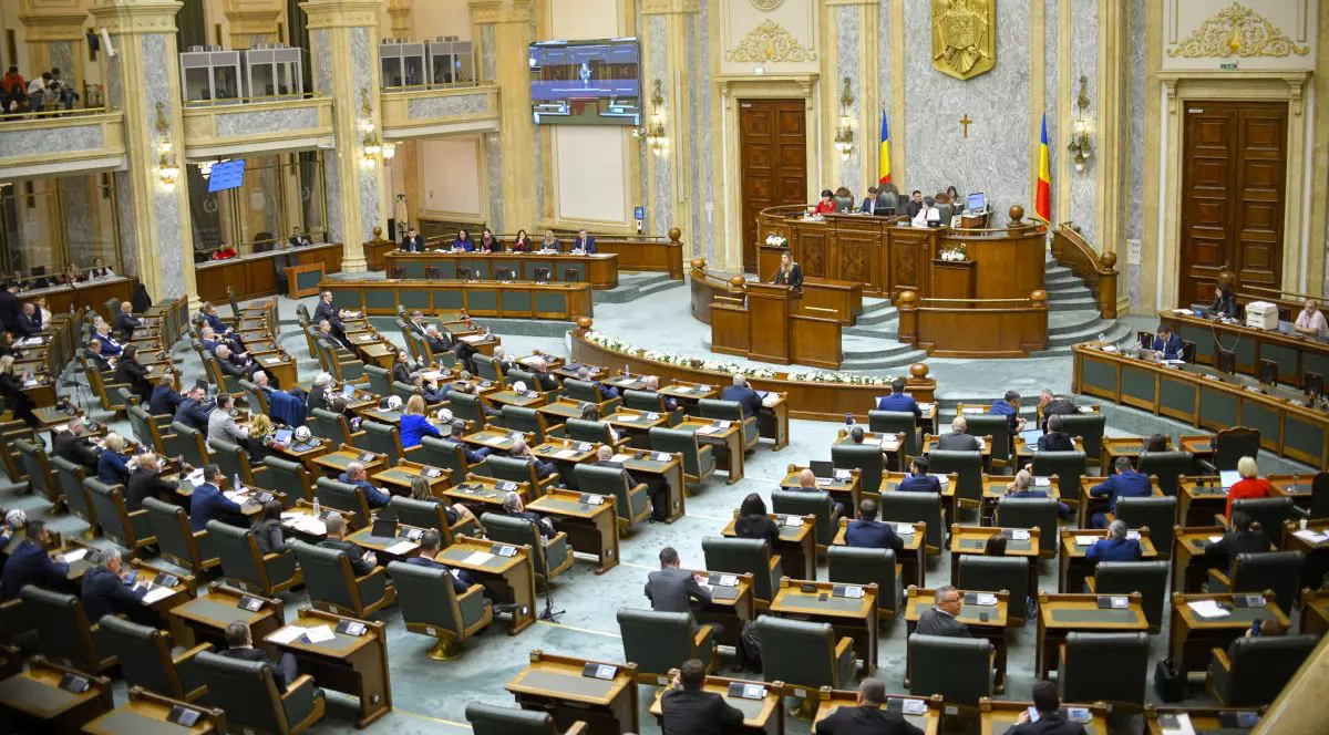 Imagine de ansamblu din plenul Senatului României, 22 septembrie 2025.