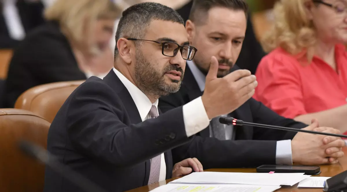 Ministrul Muncii, în timpul unui discurs în Parlament