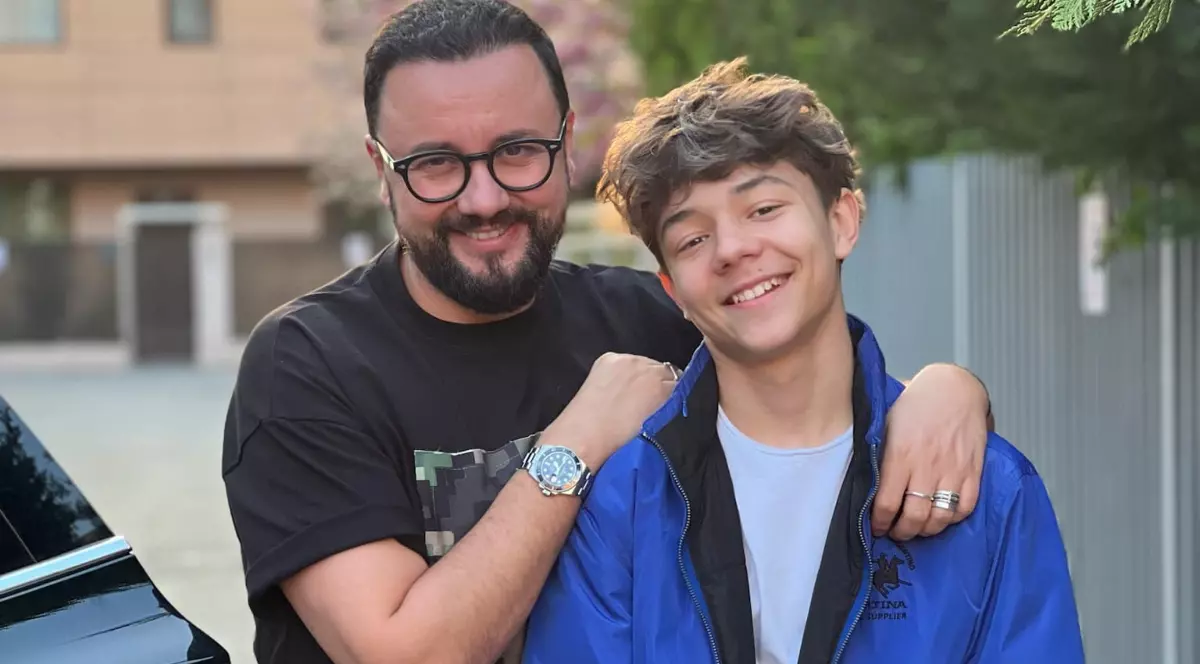 Cătălin Măruță și fiul său, David