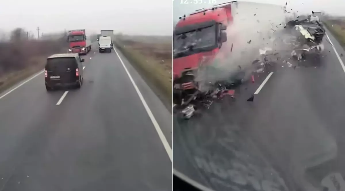 Colaj accident Lugojel. Captura video