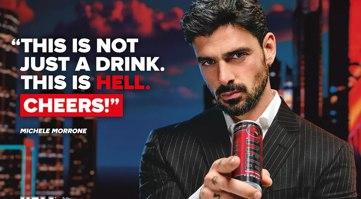 This is not just a drink. This is HELL. Cheers! - Michele Morrone