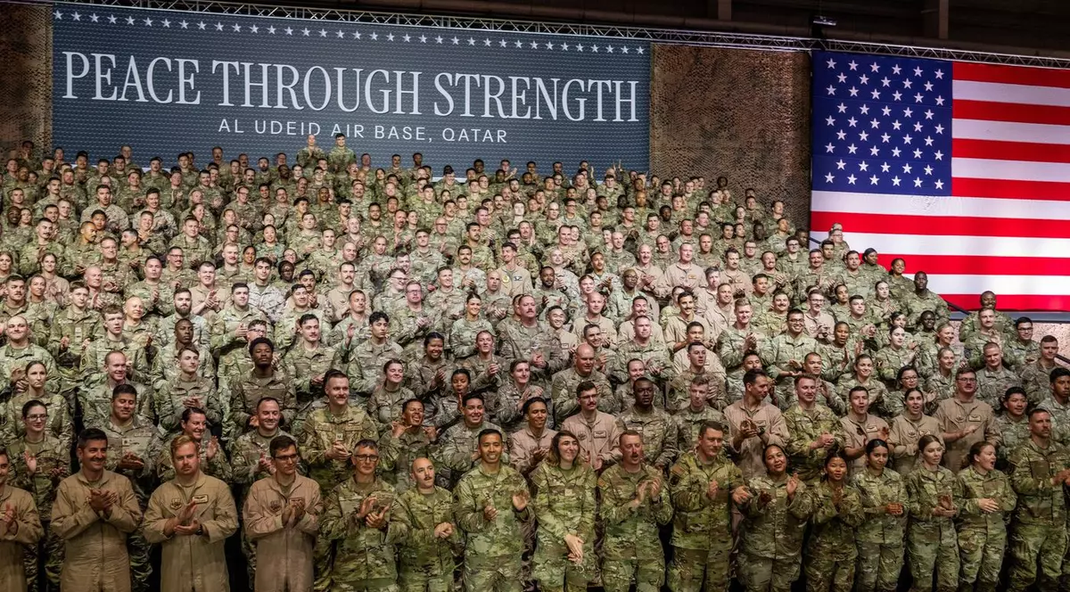 Personal militar american de la baza Al-Udeid din Qatar Foto: Profimedia